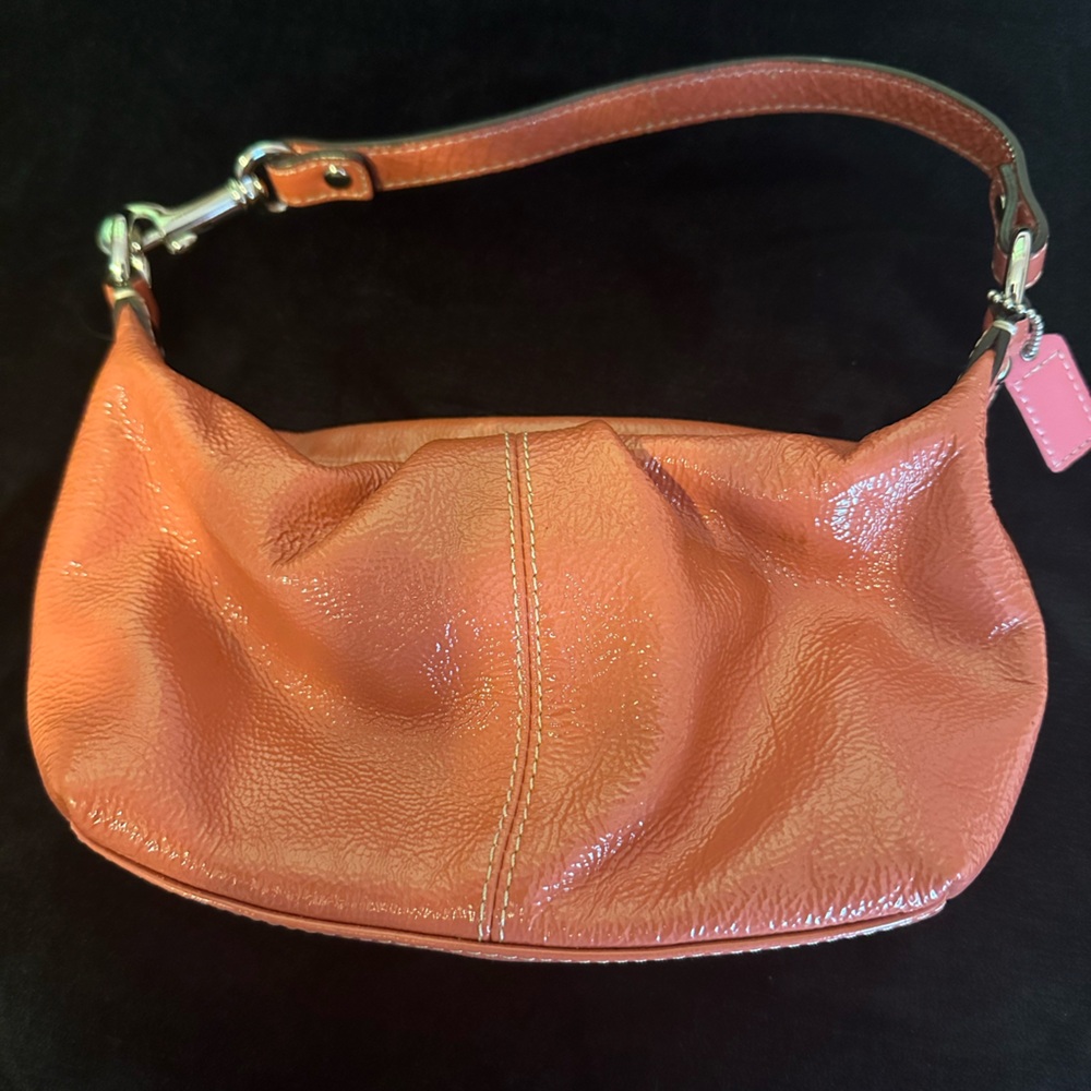 Coach mini sling patent leather